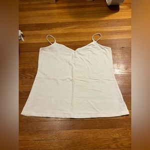 Large white tank top